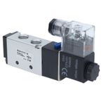 Jenngaoo Solenoid Valf, 4V210‑08 Pnömatik Solenoid Valf Hava Valfi 2 Konumlu 5 Yönlü Kontrol Valfi Hava Kontrol Valfi Solenoid Valf (DC 12V)