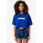 Jennie Mantra Mavi Kadın Crop Tshirt