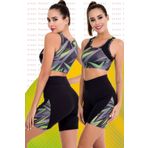 Jenny Daphne Sporcu Fitness Şort Tayt Büstiyer Takım 4014