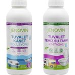 Jenovin Sifon Temizliği Karavan & Tekne Tuvalet Kimyasalı 1L | Katı Atık Parçalama Lavanta Kokusu