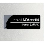 Jeoloji Mühendisi - Kişiselleştirilebilir Ofis Departman Kapı Isimliği, Yönlendirme Levhası 24X9 cm 4mm - 24 x 9 cm - 1 Adet