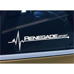 Jep Renegade Yan Cam Sticker Oto Kapı Çıkartma 20 X 7 Cm