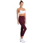 Jerf 5002608978001 Gela Yüksek Bel Esnek ve Toparlayıcı Esnek Bel Bordo Kadın Spor Tayt
