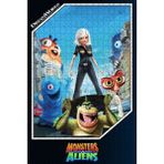 Jeronkarji Monsters Vs Aliens (2009) Film Posterinin 500 Parça Puzzle Yapbozu