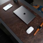 Jersey Hakiki Deri Masa Matı & Pedi - Büyük Oyuncu Mouse Pad & Oyuncu Laptop Masa Matı - 91x48cm