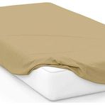 Jersey Penye Pamuklu 100X200 Cm Tek Kişilik Lastikli Çarşaf Açık Kahve