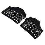 jerss Dans Pençeleri Ped Astarı Thongs Kutup Kapağı Uygulama Ayakkabıları Egzersiz 1 Çift Fitness Oryantal Dans Ayak Koruyucu Siyah Ayak Seti Sıcak Matkap Baskı Ayağı (L/38~39 yarda)