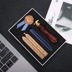 jerss Sızdırmazlık Balmumu Seti Hediye Zarf Mektup Kutusu Sızdırmazlık Balmumu Hediye Kutusu Preasent El Sanatları Kitap Ahşap El Sanatları Damga Harfler Retro Kereste Küçük Zarf