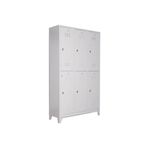 Jessan Ofis Gri Standart 6'lı Soyunma Dolabı 117x200x40 cm