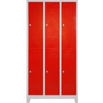 Jessan Ofis Kırmızı 6'lı Soyunma Dolabı 97x200x37 cm