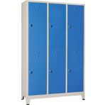 Jessan Ofis Mavi Standart 6'lı Soyunma Dolabı 117x200x40 cm