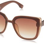 Jessica Simpson J6129 Korkusuz Büyük Boy Kedi Gözü Güneş Gözlükleri%100 UV Korumalı Kadınlar için Göz Alıcı Hediyeler, 60,5 mm, Kahverengi ve Ten Rengi, 60.5 mm
