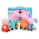 Jessieyou Mall Peppa Pig George Family Peluş Oyuncak (Yurt Dışından) - Pembe
