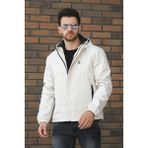 Jestad Su Itici Kapüşonlu Slim Fit Erkek Mont - Taş