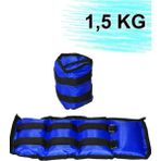 Jet 1,5 kg x 2 Adet El Ayak Ağırlığı Seti Kum Torbası 1.5 kg Kas Bilek Güçlendirici Ağırlık 1 Çift Mavi