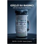 Jet 50 Diyaframlı Su Arıtma Pompası - 24V DC, 1.2 LPM, 130 PSI Basınç