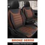 Jet Garaj Mıtsubıshı Carısma 1999-2004UYUMLU Oto Koltuk Kılıfı Bronz Serisi - Kahve - Renkli