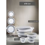 Jet' s Home 6'lı Banyo Seti Katlanır Sele Katlanır Badya Katlanır Kova Katlanır Maşrapa BPA Free