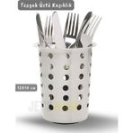 Jet' s Home Tezgah Üstü Delikli Kaşıklık Çatallık ve Bıçaklık Ergonomik Paslanmaz Çelik 12X14 cm