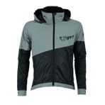 Jet Ultra Hi Vis 360 reflektörlü dış mekan bisiklet sporu montu, su geçirmez, nefes alır, rüzgar geçirmez, Siyah, 3XL