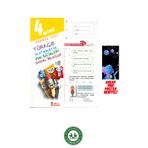 Jet Yayınları Jet 4. Sınıf Türkçe - Matematik ve Hayat Bilgisi Yaprak Test ahşap poster hediyeli