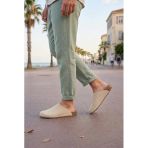 Jet0556 Ravn Bağcıksız Hakiki Süet Erkek Günlük Mantar Taban Loafer Klasik Ayakkabı Hdmt - Krem