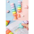 Jetcom Makaron Şekilli Fosforlu Kalem Pastel Renkler 6 Renk