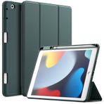 JETech Kılıf için iPad 10,2 inç Model 2021/2020/2019 (9./8./7. Nesil) Pencil Tutucu ile, Yumuşak TPU Sırtlı Ince Tablet Kapaklı, Otomatik Uyanma/Uyuma (Bulut Mavisi)