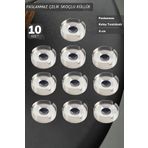 Jet's Home 10'lu Set Skoçlu Küllük 8 Cm Paslanmaz Çelik Kül Tablası Sigara Küllüğü