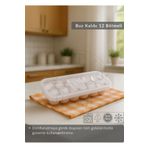 Jet's Home 12 Bölmeli Buz Kalıbı Esnek Silikon Buz Küpü BPA FREE Kare Bas Parmak Buzluk 3x3 Pembe