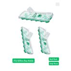 Jet'S Home 3’Lü Buz Kalıbı Silikon Buzluk 12 Bölmeli Kalp Desenli Buz Küpü Bpa Free