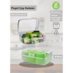 Jet's Home 6 Bölmeli Çay Kutusu Şeffaf Çay Kabı Plastik Poşet Çay Kutusu Bpa Free