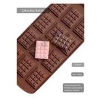 Jet's Home Çikolata Kalıbı 12 Gözlü Mini Tablet Yapışmaz Gıda Temasına Uygun Silikon Gıda Kalıp 21x11 Cm