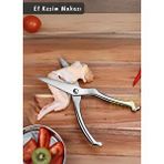 Jet's Home Et Makası Paslanmaz Mutfak Makası Çelik Tavuk Makası Ergonomik Tasarım 20 Cm Beyaz