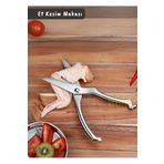 Jet'S Home Et Makası Paslanmaz Mutfak Makası Çelik Tavuk Makası Ergonomik Tasarım 20 Cm