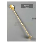 Jet's Home Gold Kokteyl Kaşığı Paslanmaz Barista Kaşığı Pratik Barmen Kaşığı Çelik 30 Cm