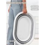 Jet's Home Katlanır Çamaşır Sepeti 38 Lt Plastik Malzeme ile Taşınabilir ve Katlanabilir Özellikte - Beyaz