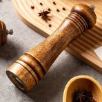 Jet’s Home Masterchef Tuz Karabiber Değirmeni Baharat Öğütücü Ahşap 21 Cm