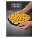 Jet's Home Orta Boy Tart Kalıbı Çıkartılabilir Tabanlı Turta Kalıbı Karbon Çelik Kek Kalıbı 13 cm