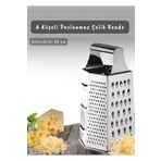 Jet'S Home Paslanmaz Çelik 6 Taraflı Çok Işlevli Rende Inox 22 Cm