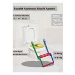Jet's Home Tuvalet Alıştırıcı Klozet Adaptörü Basamaklı Çocuk Tuvalet Yardımcısı Motek