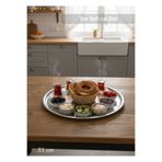 Jet's Home Yer Sofrası Sini – 51 cm Paslanmaz Çelik Tepsi, Geleneksel Sunum Tepsi No:55