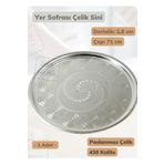 Jet's Home Yer Sofrası Sini 71 Cm Çelik Tepsi Tepsi Paslanmaz