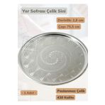 Jet'S Home Yer Sofrası Sini 75,5 Cm Çelik Tepsi Tepsi Paslanmaz