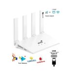 jetucuzal DataForce 4G 5G Sim Kartlı 4 Anten 1 PORT RJ45 Taşınabilir Router Wifi 6 Modem Cpf906