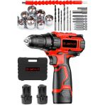 JetVolt 12v 1.5ah Şarjlı Matkap 24 Parça - Kırmızı