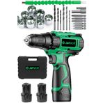 JetVolt 12v 1.5ah Şarjlı Matkap 24 Parça - Yeşil