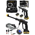 JetVolt 21v 2.0ah Kömürsüz Motor Yüksek Basınçlı Akülü Oto Araba Yıkama Makinesi Şarjlı - Siyah