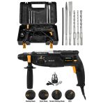 JetVolt 850w Metal Şanzıman Darbeli Matkap Kırıcı Delici Hilti 2-28mm - Siyah