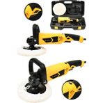 Jetvolt Devir Ayarlı Polisaj Makinesi 6 Kademeli Pasta Cila Kiti 1300 Watt 180 Mm - Sarı